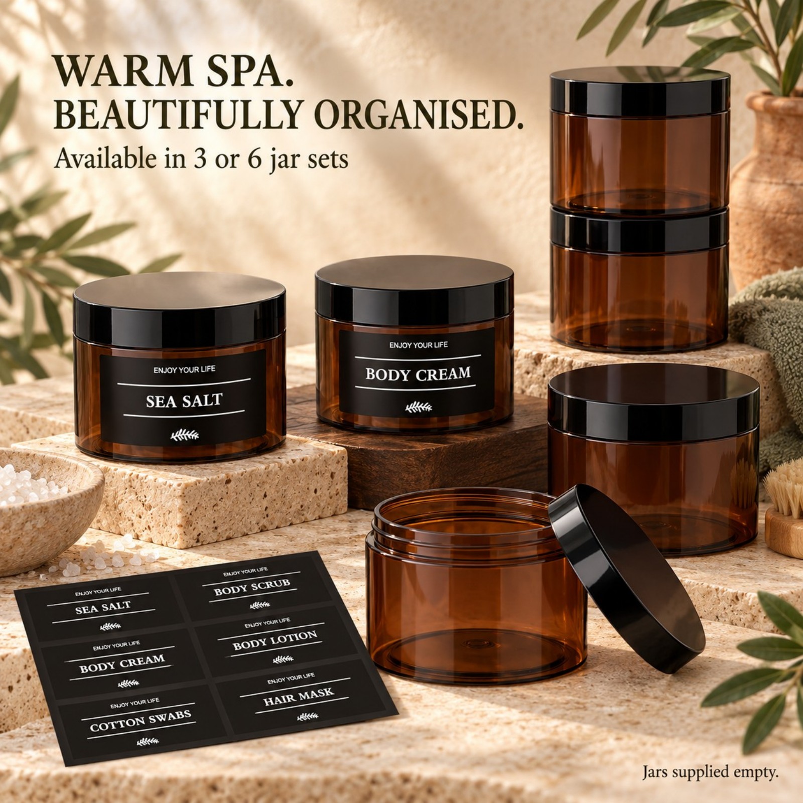 Hair Care - Set da 3 barattoli per la