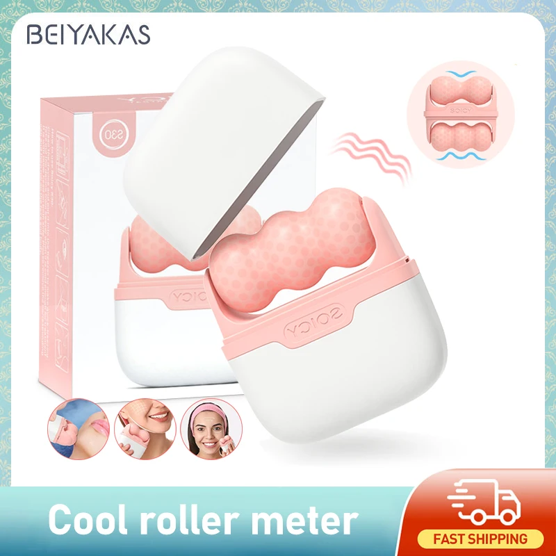 Face Ice Roller Puffiness - Rullo di Ghiaccio 2-in-1 Beiyakes per