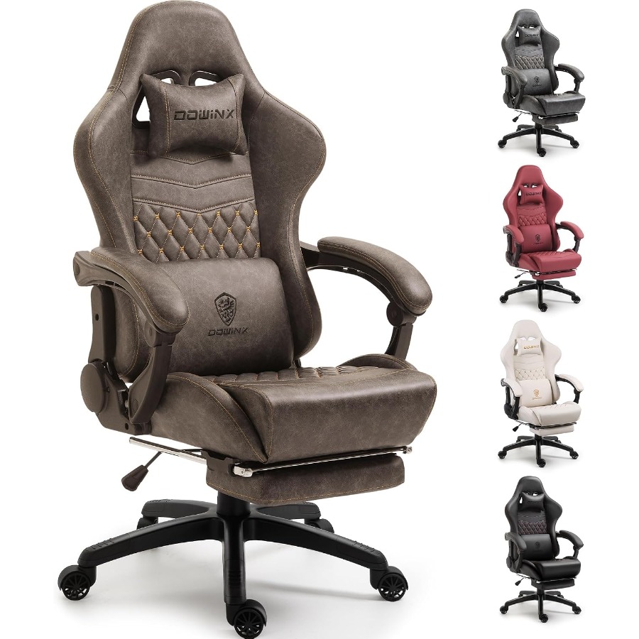 Massage - Sedia da gaming vintage, robusta e