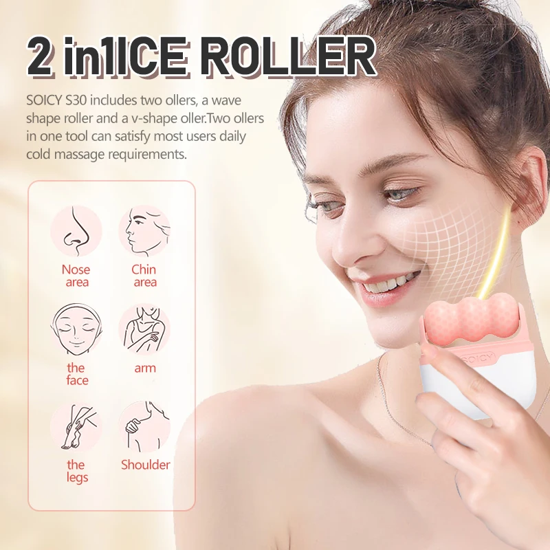 Rullo di Ghiaccio 2-in-1 Beiya - Face Ice Roller Puffiness recensione e prezzo
