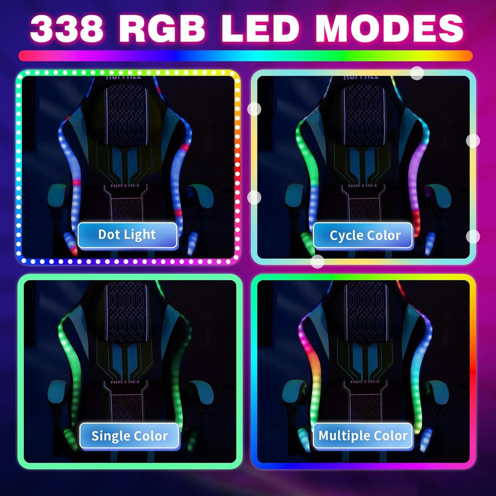 Sedia da Gaming con Luci LED,  - Massage recensione e prezzo