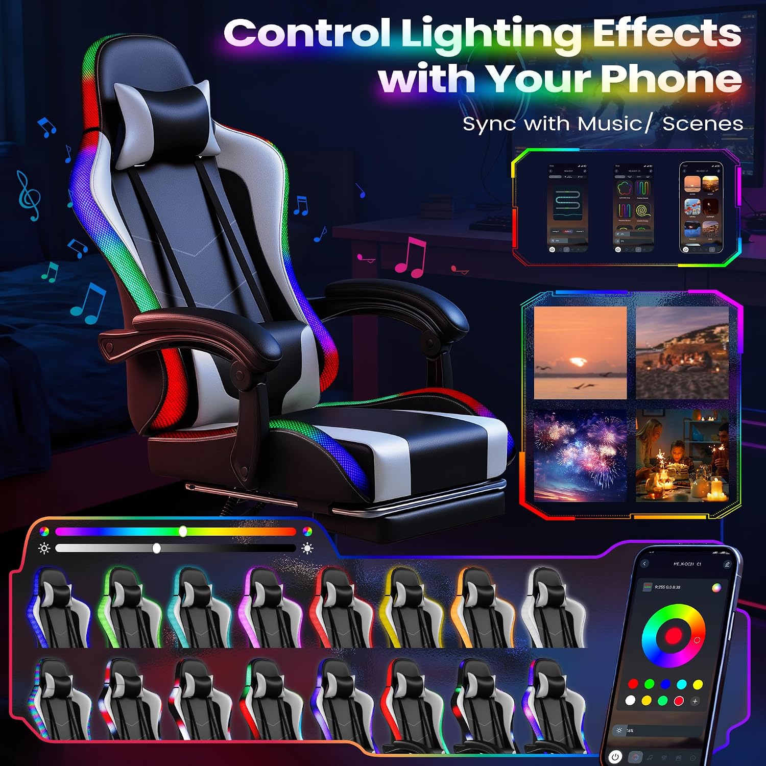 Sedia da gaming Homall, sedia  - Massage recensione e prezzo